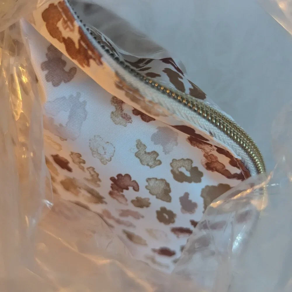 NWT 2pc Sonia Kashuk Makeup Bag Set Animal Print Designer Christmas Holiday Gift